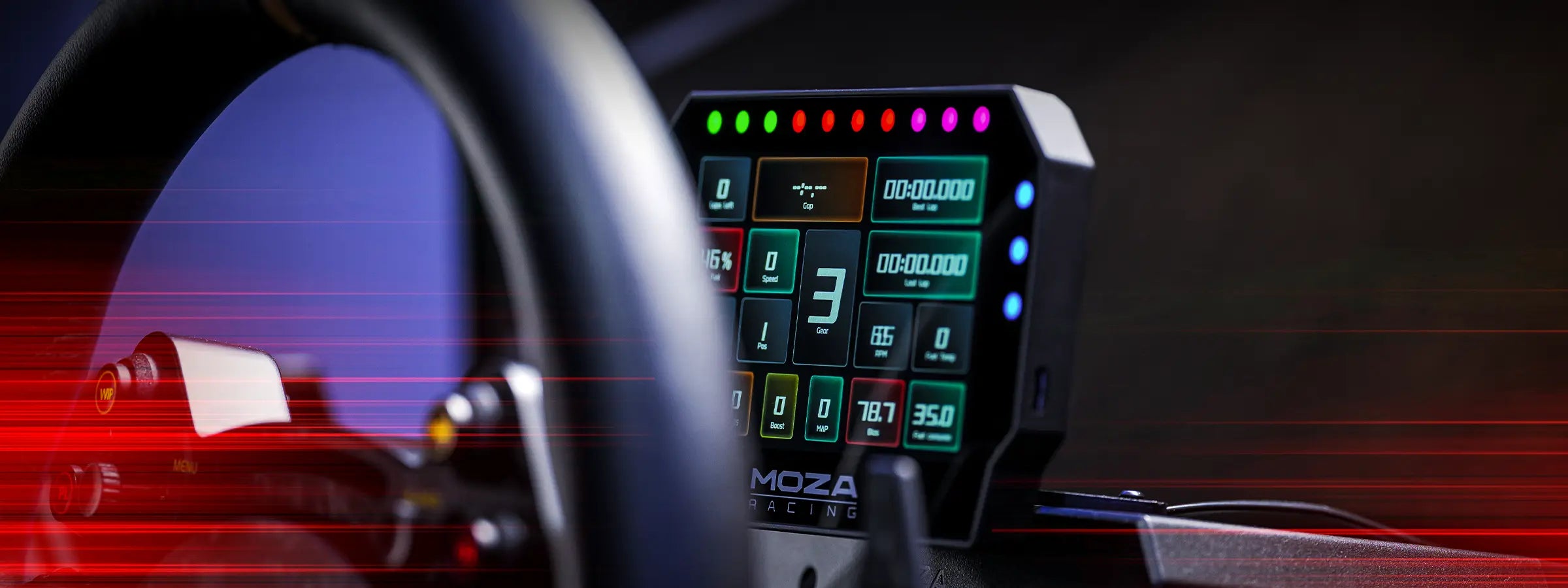 n*u様 MOZA ダッシュモニター MOZA CM2 Dash – High-Resolution Digital Racing Display – MOZA