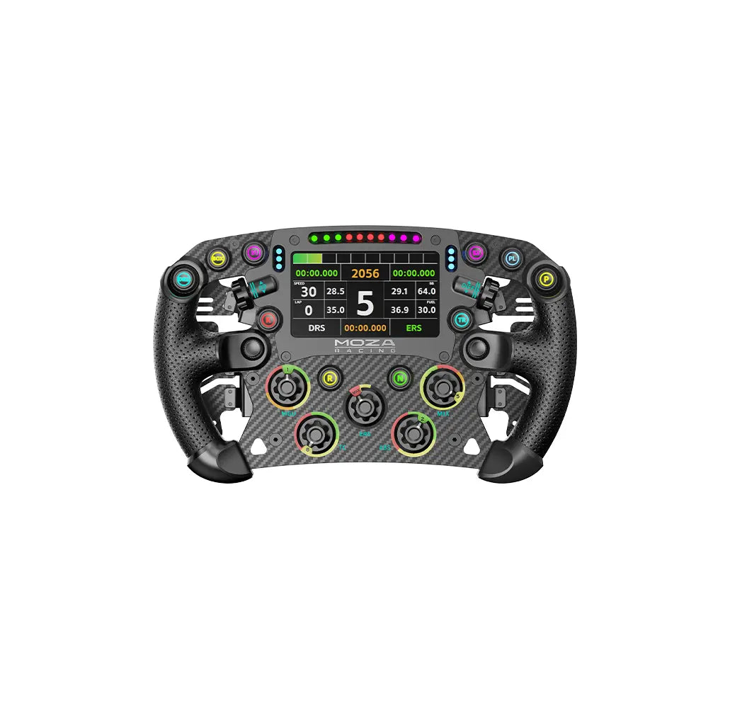f1 game wheel and pedals Moza Racing FSR2 Formula Steering Wheel Silver