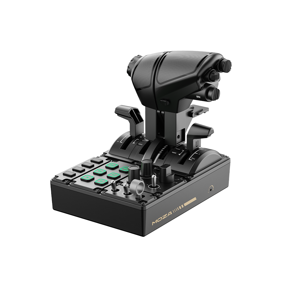 MOZA MTQ Throttle Quadrant | Modular Levers & Quad-Axis Precision