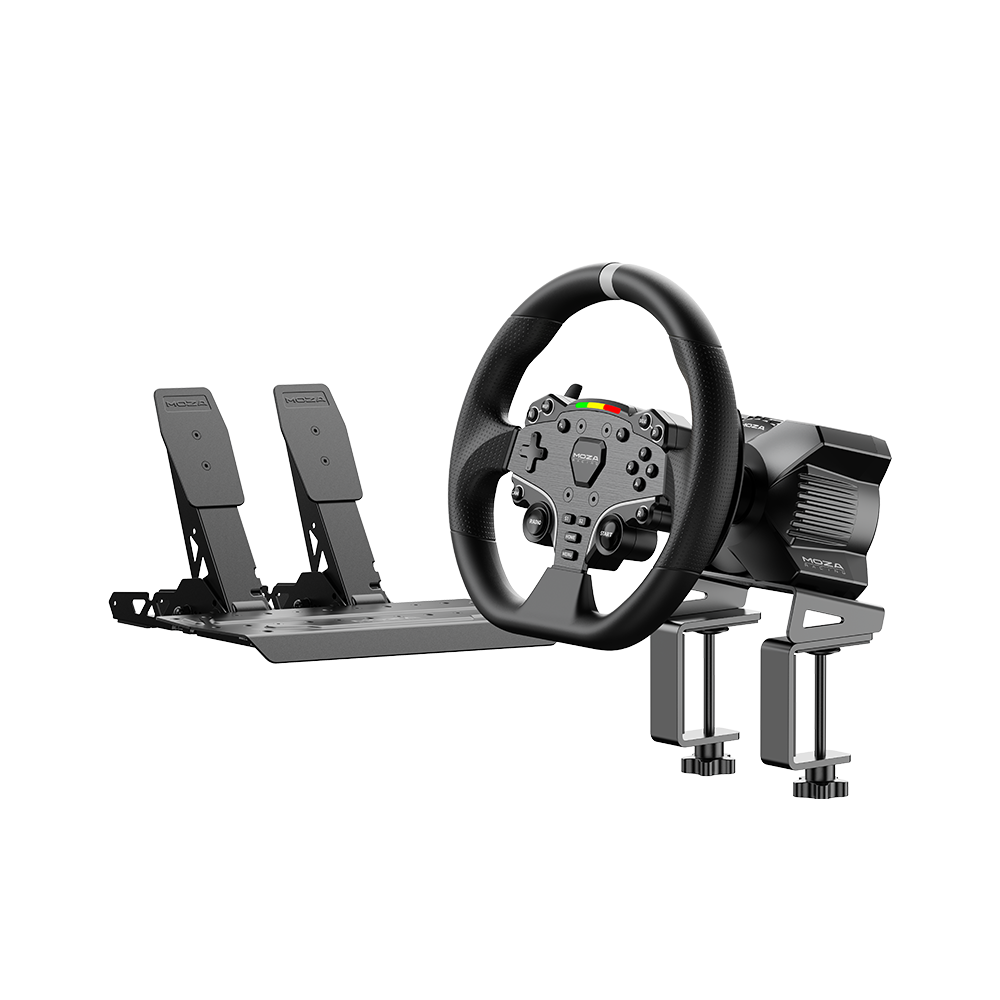 MOZA Racing R3 Racing Bundle Steering Wheel And Pedals Silver