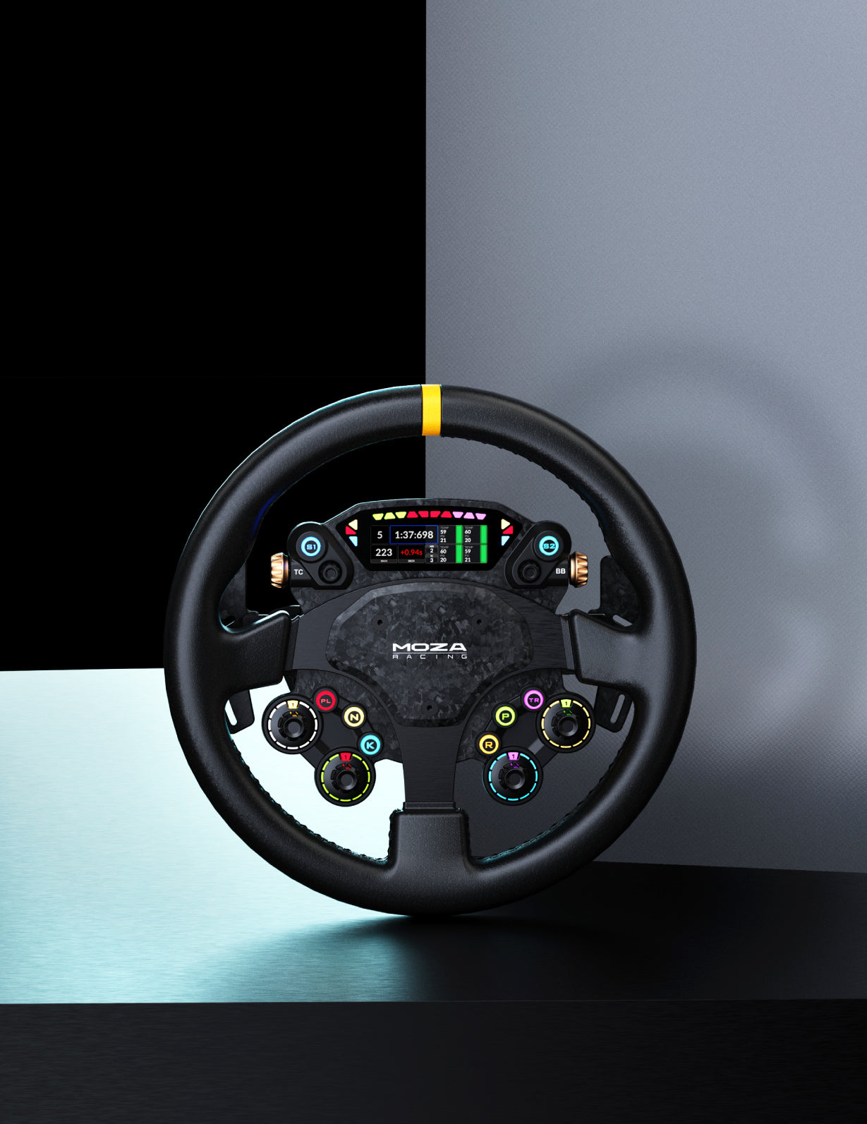 MOZA CS Pro Steering Wheel | Custom Display & Pro Controls – MOZA Racing US