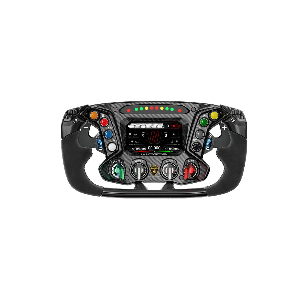 Official Lamborghini SCV12 Wheel – MOZA 4.3″ Touchscreen, 72