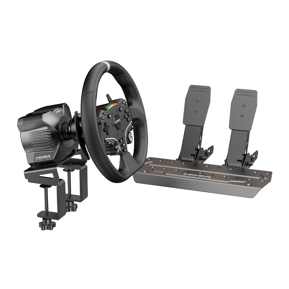 MOZA R3 Racing Wheel and Pedals for Xbox & PC (Refurbished)