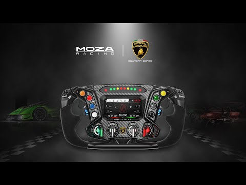 MOZA Racing x Automobili Lamborghini Squadra Corse Essenza SCV12 Sim-Racing Steering Wheel