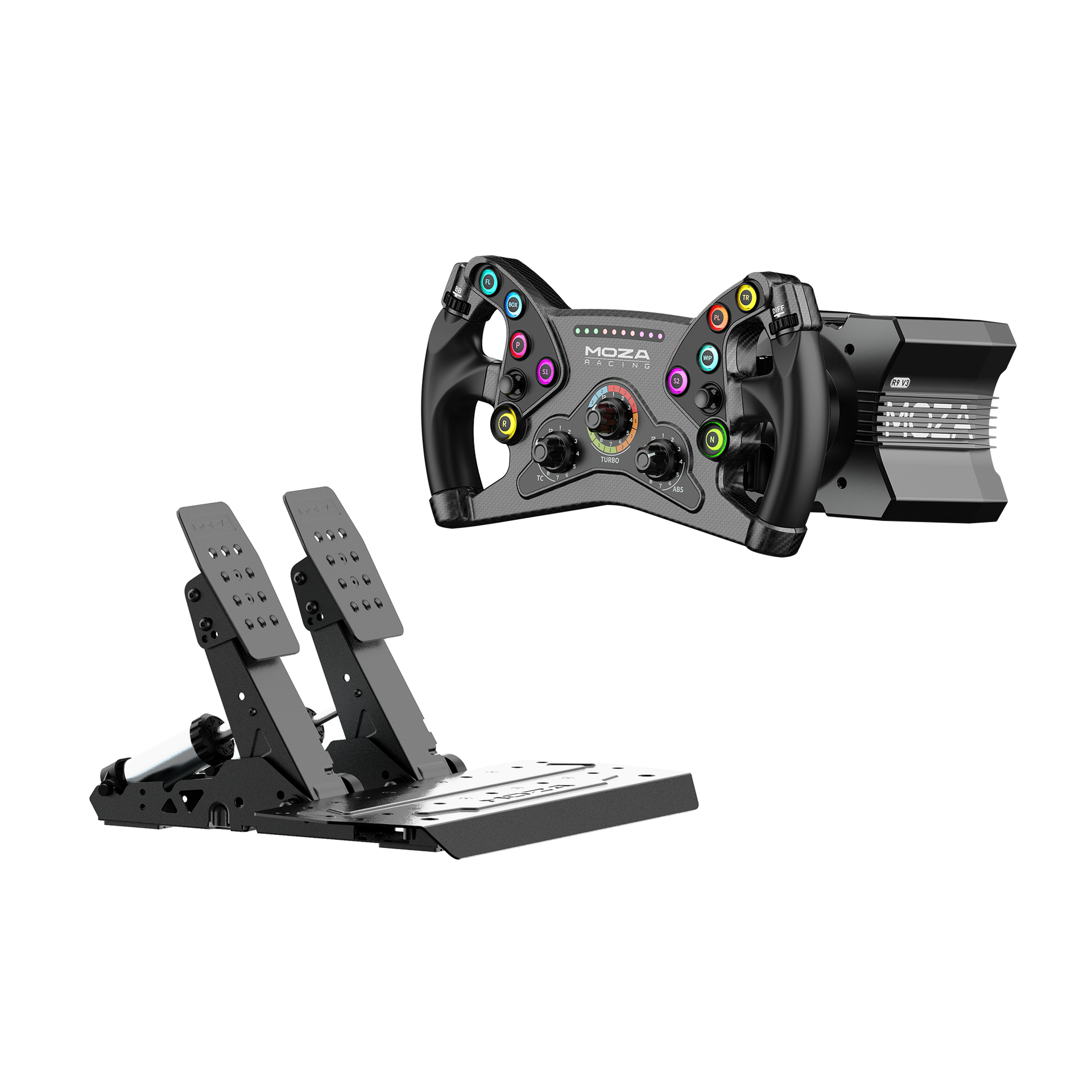 R9 V3 and KS with SRP2 Bundle – MOZA Racing US